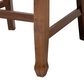 Baxton Studio Lanier Counter Height Pub Chair with Grey Cushion in Walnut (Set of 2), , large