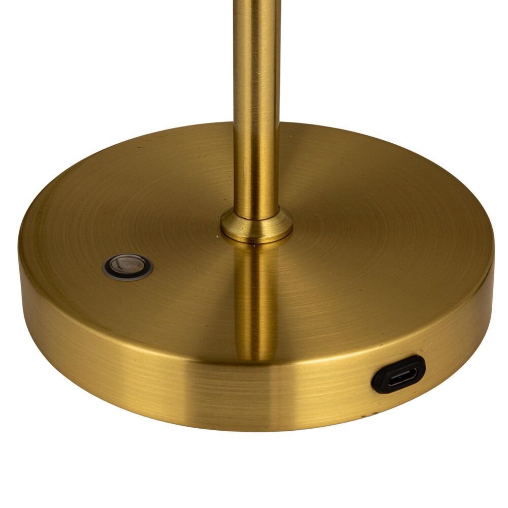 Creative Coop Metal LED Table Lamp with Touch Sensor in Gold, , large