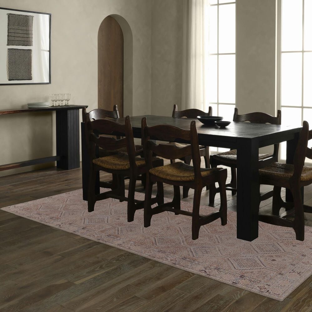 Jaipur Kindred Spanish Villa and Soft Pink 3&#39;9&quot; x 6&#39; Area Rug, , large
