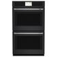 Cafe 2-Piece Kitchen Package with Matte Black 30" Smart Built-In Convection Double Wall Oven and Stainless Steel 36" Electric Cooktop, , large