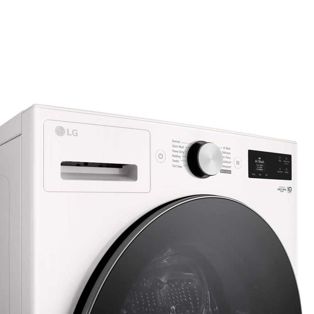 LG 5 Cu. Ft Mega Capacity Smart Front Load Washer in Alpine White, , large