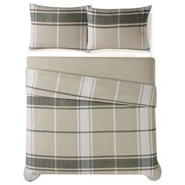 Pem America Truly Soft Preston 3-Piece Full/Queen Duvet Set in Khaki, , large