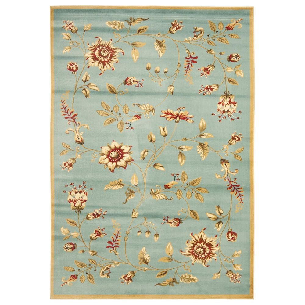 Safavieh Lyndhurst LNH552 5"3" x 7"6" Blue and Multicolor Area Rug, , large