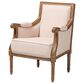 Baxton Studio Chavanon Accent Chair in Light Beige, , large