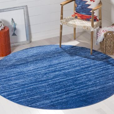 Safavieh Adirondack ADR113F-4R 4" x 4"  Light Blue/Dark Blue Round Rug, , large