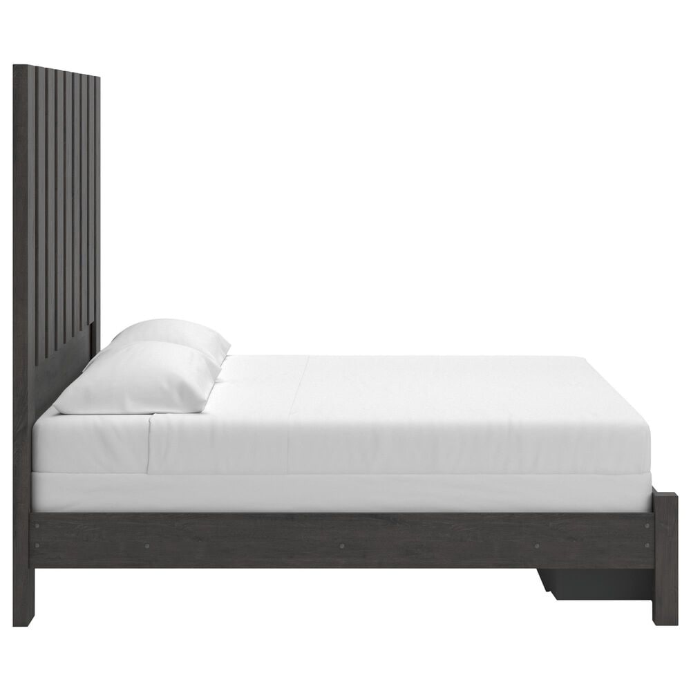 Ashley Fraluna King Panel Storage Bed in Charcoal, , large