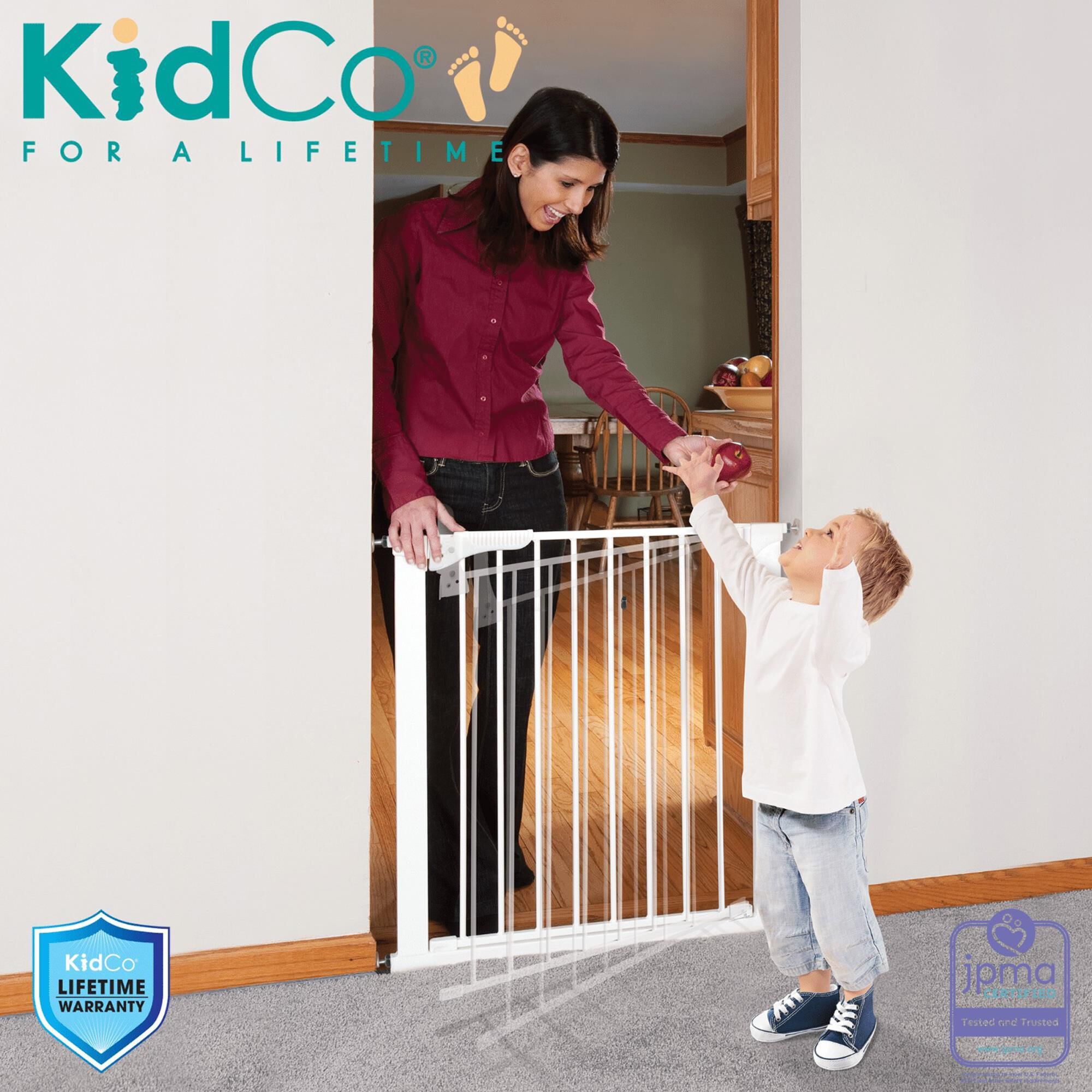 Kidco Inc. Gateway Pressure Plus Baby Gate in White NFM