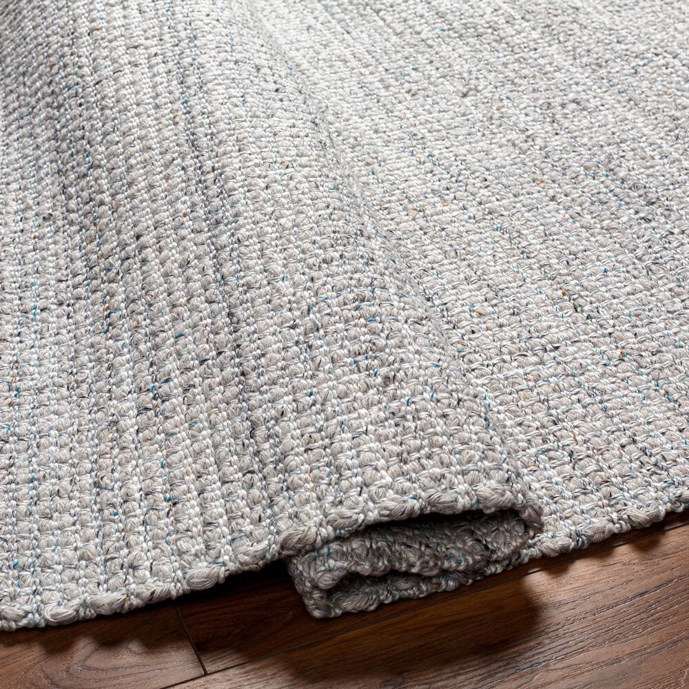 Surya Sara SRU-2303 5&#39; x 7&#39;6&quot;  Light Slate, Charcoal, Brown, Seafoam, Light Grey Area Rug, , large