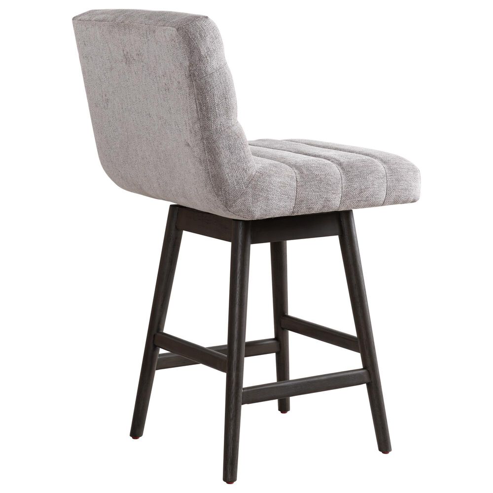 Armen Living Elias Swivel Counter Stool in Gray Oak, , large