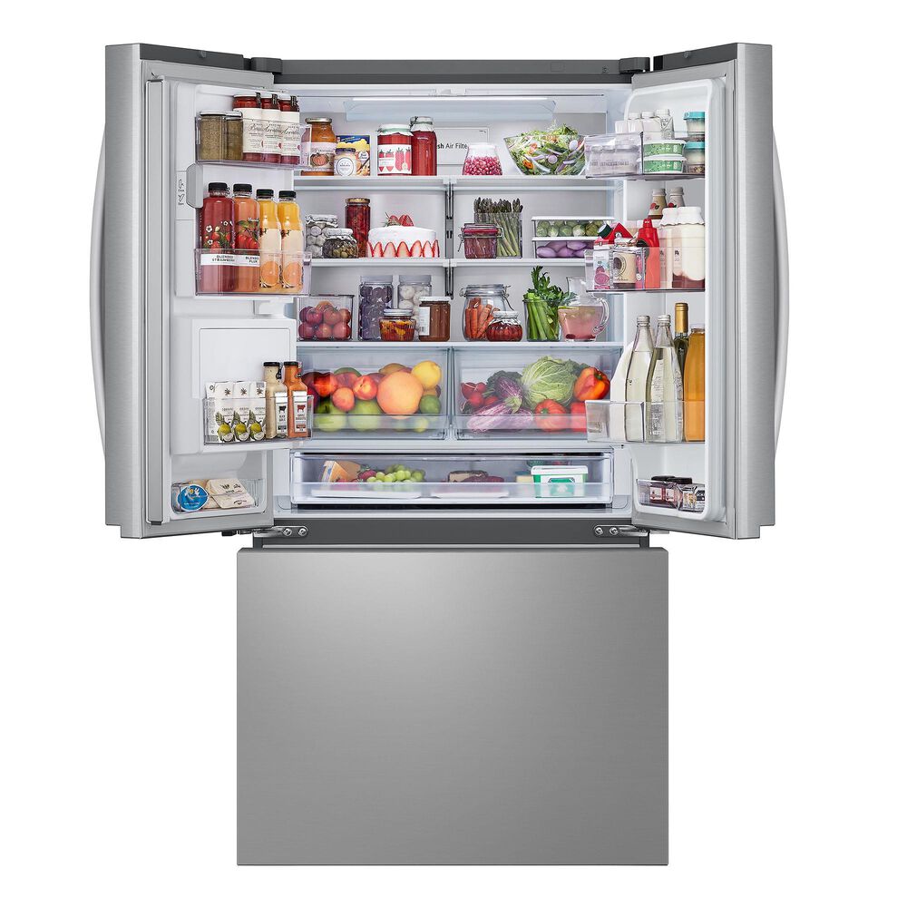 LG 26 Cu. Ft. Smart French Door Refrigerator in Stainless Steel, , large