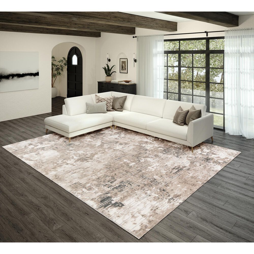 Dalyn Rug Company Rhodes RR4 9&#39; x 13&#39; Taupe Area Rug, , large