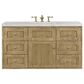 James Martin Vanities Laurent 48" Single Bathroom Vanity in Light Natural Oak with 3 cm Eternal Jasmine Pearl Quartz Top and Rectangular Sink, , large