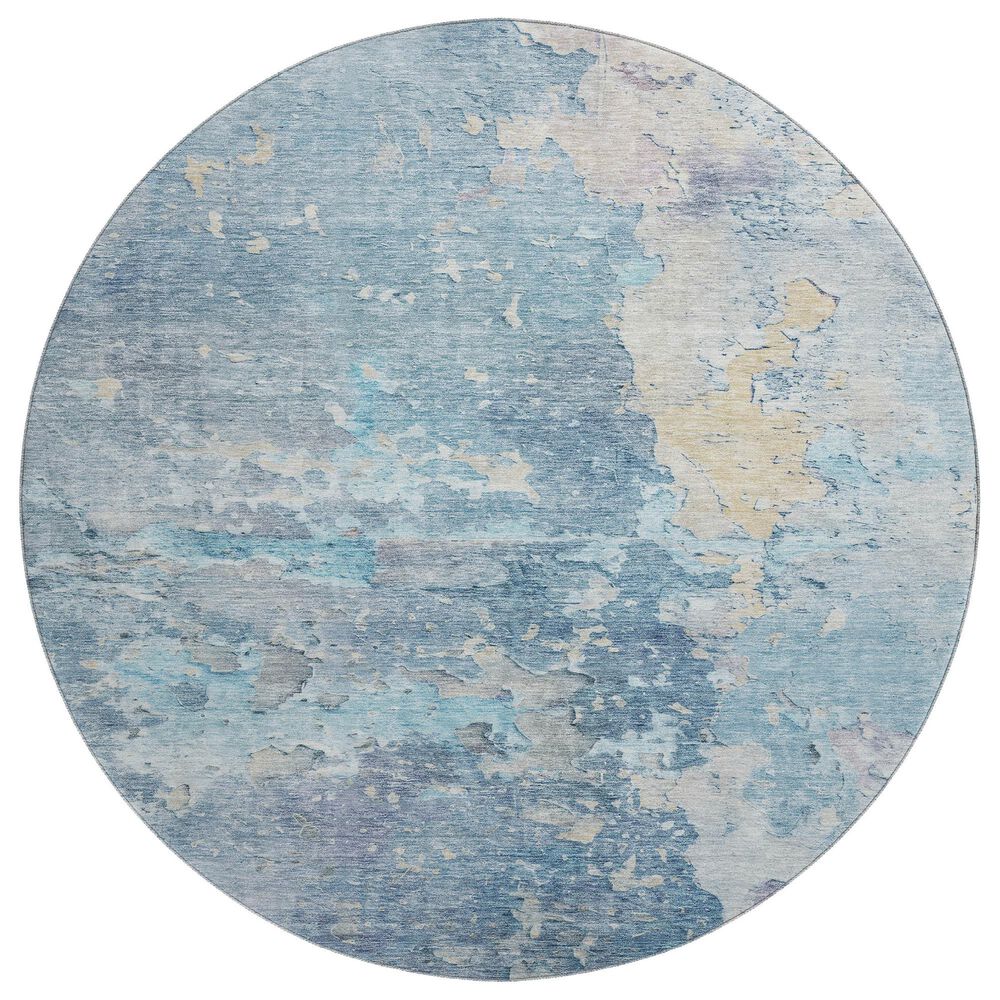 Dalyn Rug Company Ravenna RN3 8" Round Blue Area Rug, , large