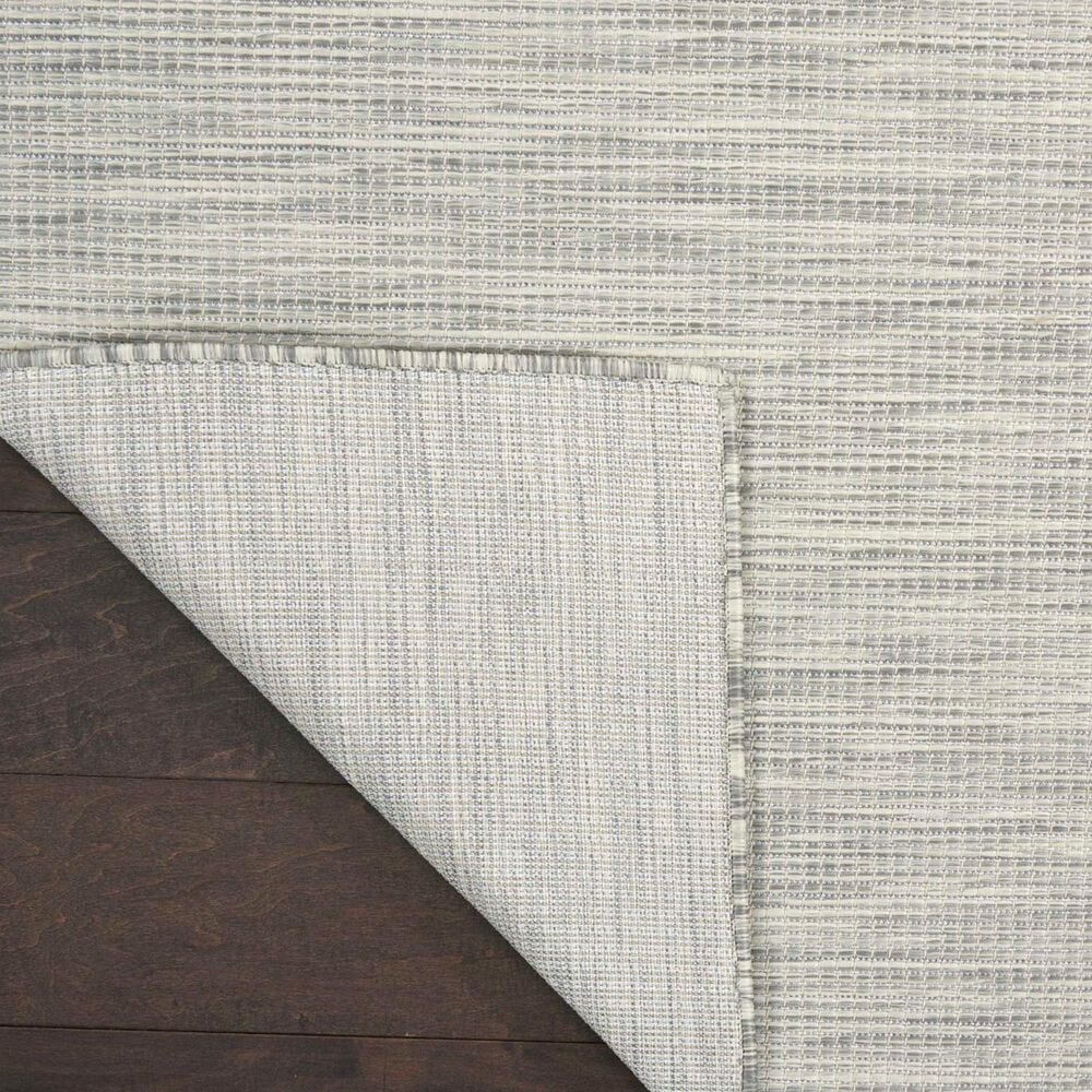 Nourison Positano 10&#39; x 14&#39; Light Grey Indoor/Outdoor Area Rug, , large