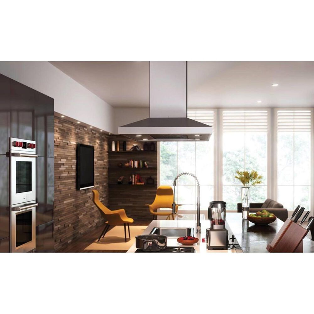 Wolf 42&quot; Cooktop Island Hood in Stainless Steel, , large
