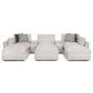 Moore Furniture Dreamscape Pollock 8-Piece Stationary Symmetrical Sectional in Linwood Linen, , large