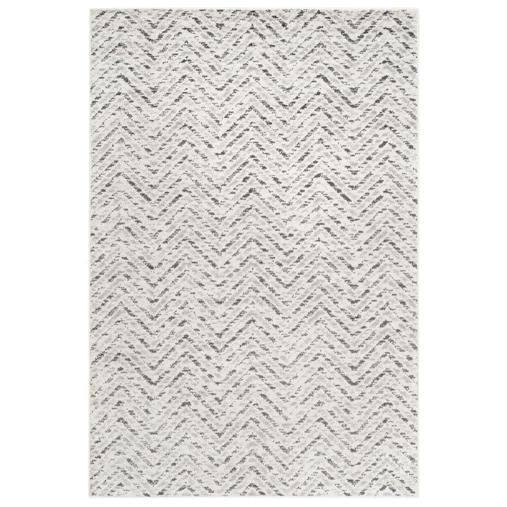 Safavieh Adirondack ADR104N-4 4" x 6" Ivory/Charcoal Area Rug, , large