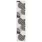 Nourison Aloha Floral 2"3" x 10" Black and White Indoor/Outdoor Runner, , large