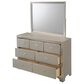 Crown Mark Lyssa 5-Piece Twin Panel Bedroom Set in Champagne, , large