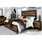 Ashley Kraeburn 2-Drawer Nightstand in Brown and Satin Black, , large