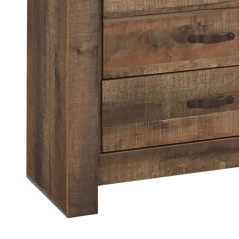 Ashley Trinell 4-Piece Twin Bookcase Bedroom Set in Brown, , large