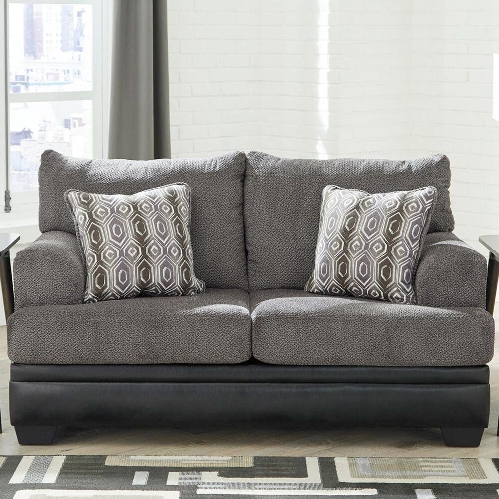 Signature Design by Ashley Millingar Loveseat in Smoke, , large