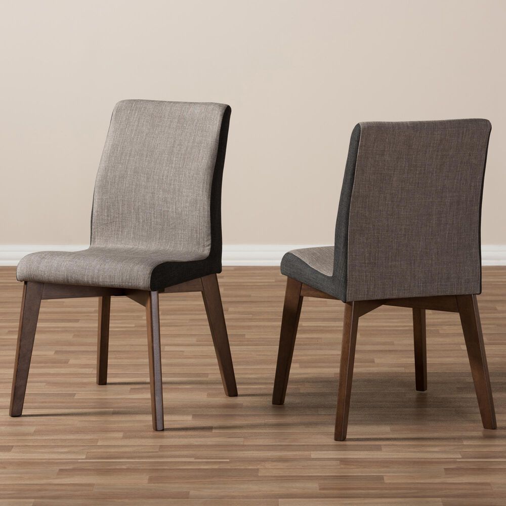 Baxton Studio Kimberly Side Chair in Dark Walnut (Set of 2), , large