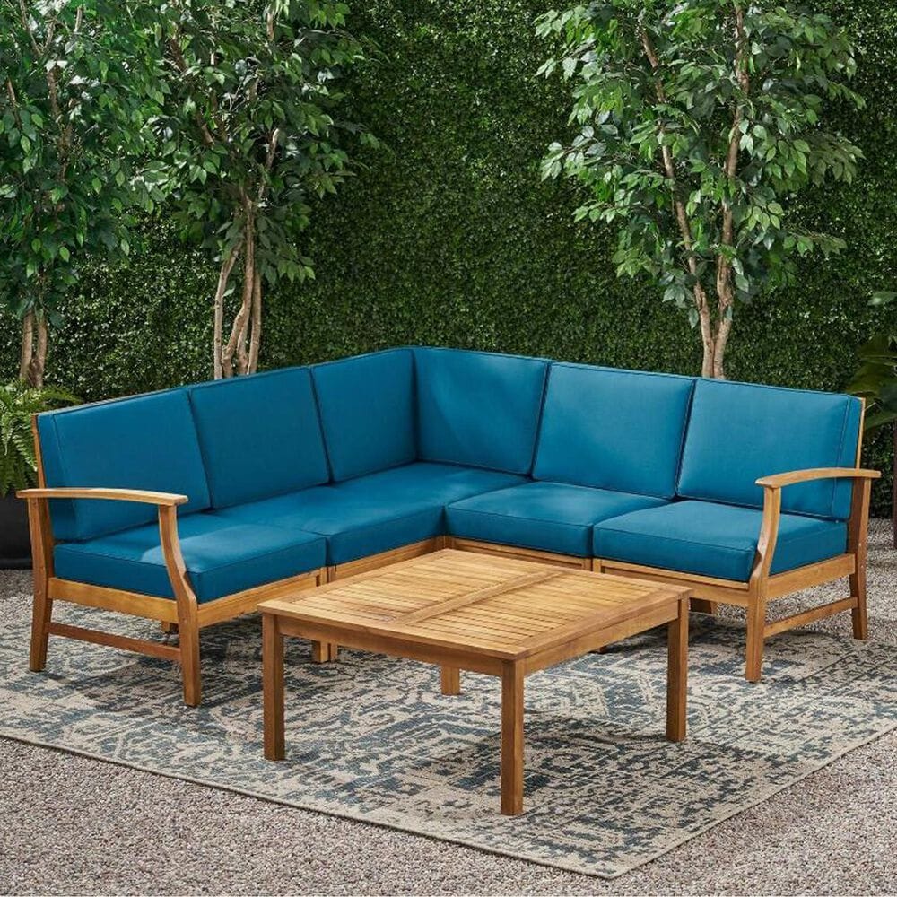 HOMLUX 7-Piece Patio Furniture Set in Blue, , large