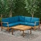 HOMLUX 7-Piece Patio Furniture Set in Blue, , large