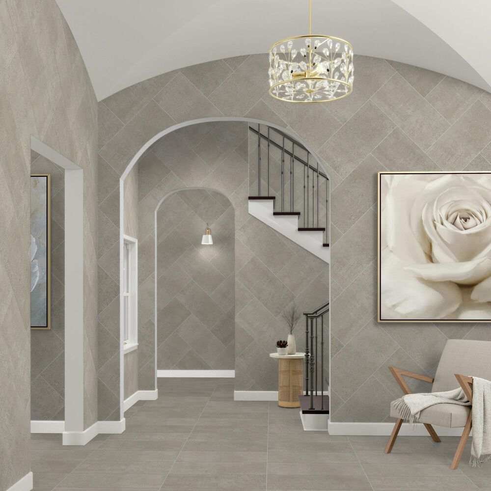 Dal-Tile Reminiscent Souvenir Gray 12" x 24" Porcelain Tile, , large
