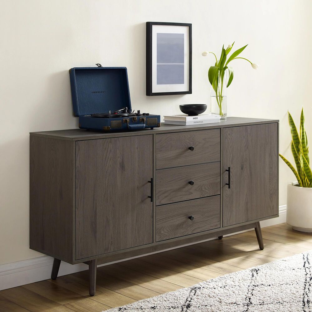 Crosley Furniture Lucas Sideboard in Gray, , large