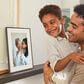 Aura Aspen 12" Digital Wi-Fi Photo Frame with Paper Mat in Carbon, , large
