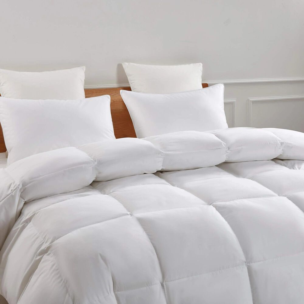 Blue Ridge Home Fashions Serta 233 Thread Count Full/Queen All Season Comforter in White Goose, , large