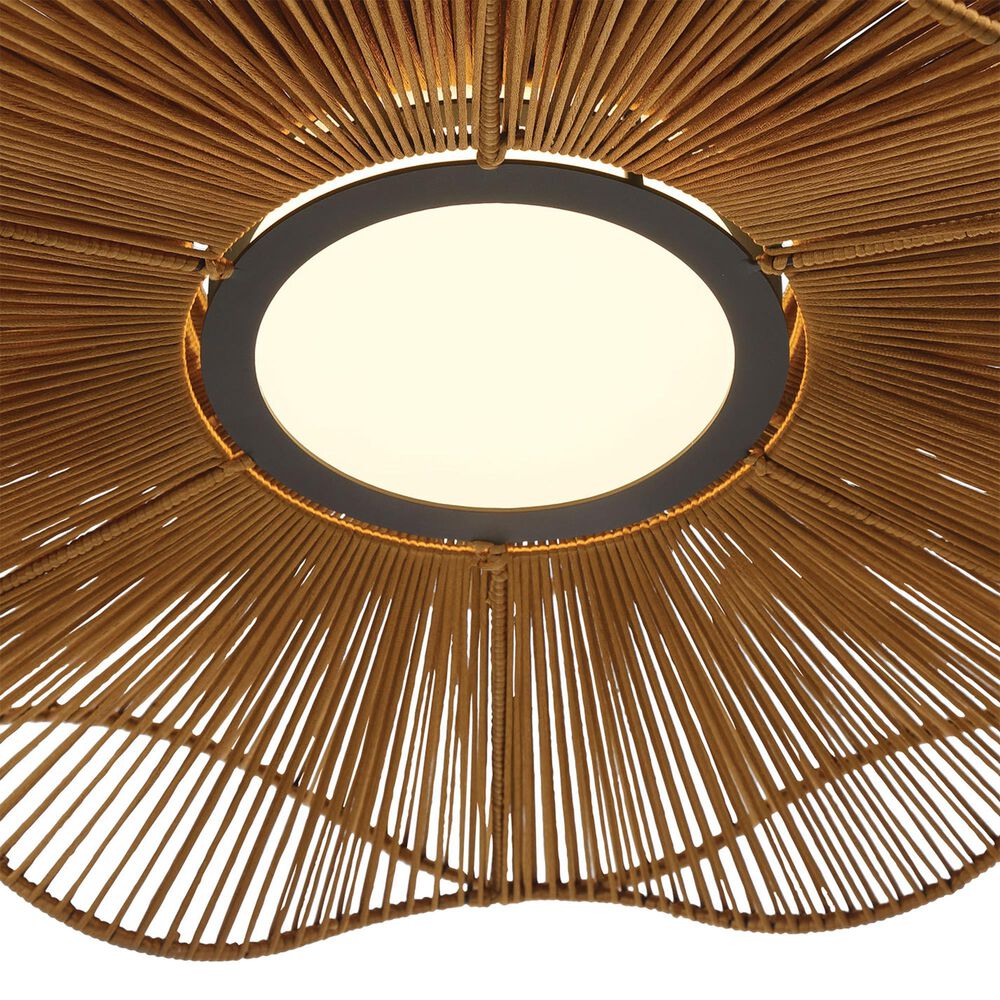 Golden Lighting Whisper 24" 1-Light LED Pendant in Bronze, , large