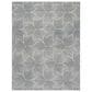 Safavieh Micro-Loop Geometric 9" x 12" Grey and Ivory Area Rug, , large