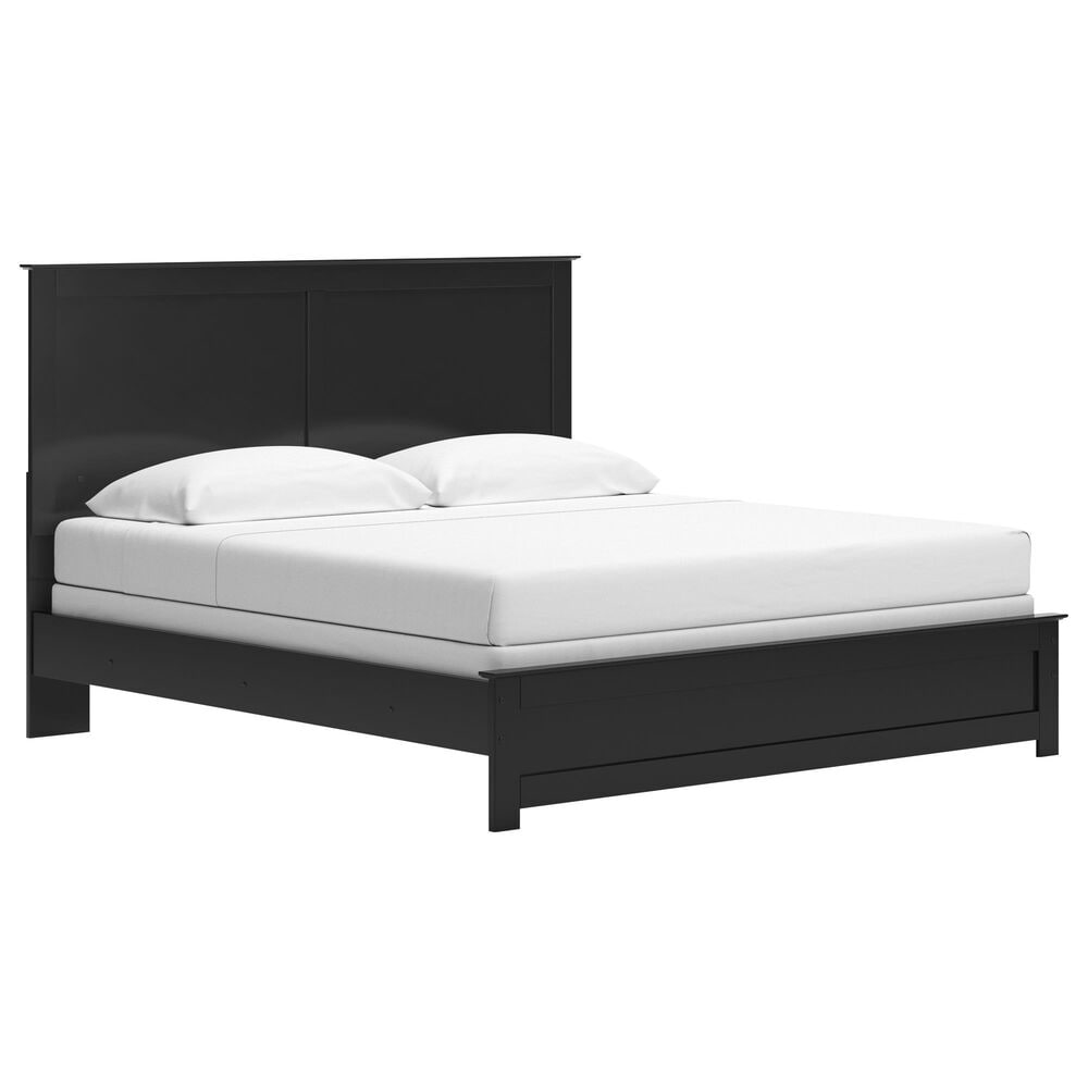 Ashley Maribel King Panel Bed in Black, , large