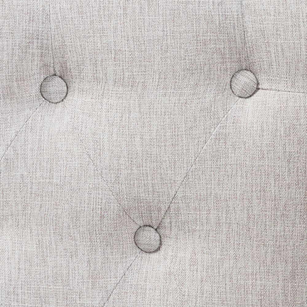 Baxton Studio Cadence King Wingback Headboard in Greyish Beige, , large