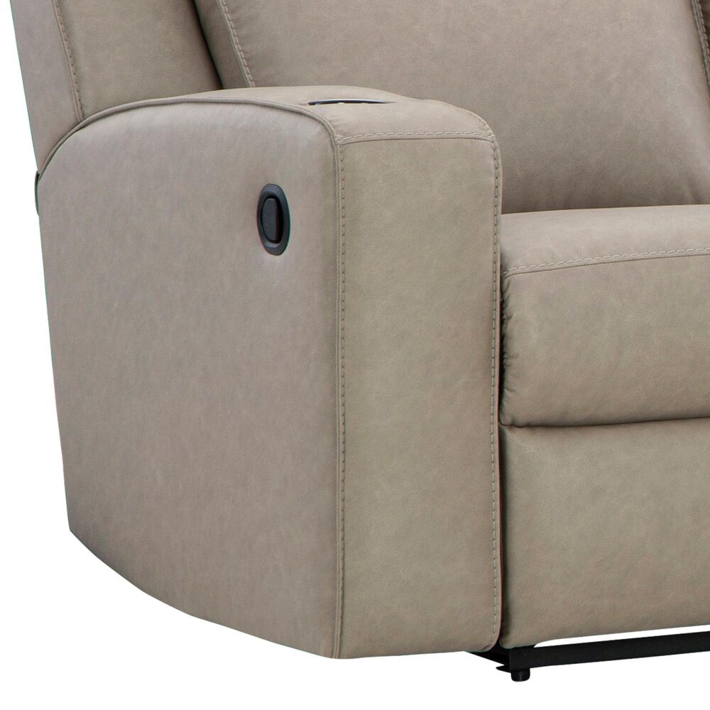 Ashley Lavenhorne Manual Reclining Sofa and Loveseat Set in Pebble, , large