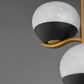 Maxim Lighting Lucerne 3-Light Chandelier in Black and Natural Aged Brass, , large