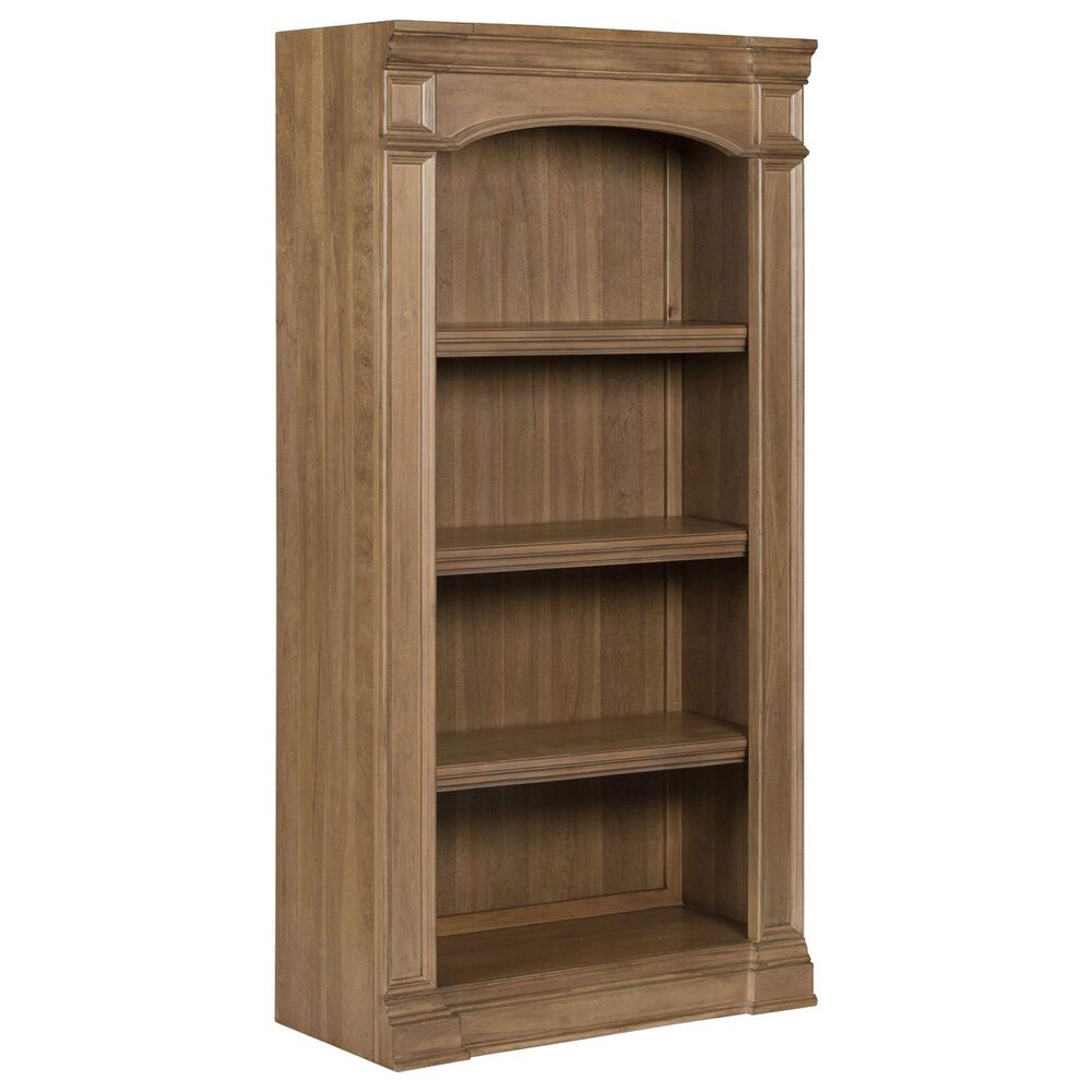 Belle Furnishings Reynolda 4-Shelf Bunching Bookcase in Brown, , large