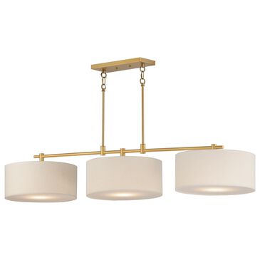Maxim Lighting Bongo 3-Light Pendant in Natural Aged Brass, , large