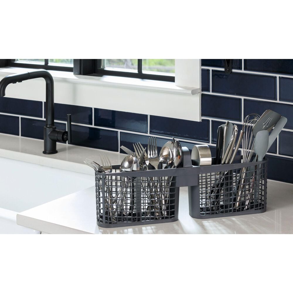 Hotpoint 24" Built-In Front Control Dishwasher with Plastic Interior in Black, , large