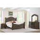 Mayberry Hill Brunswick 4-Piece King Panel Bedroom Set in Mahogany, , large