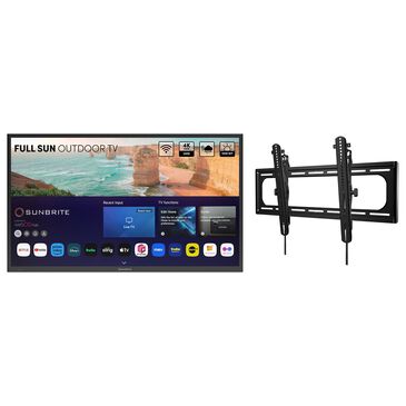 Sunbrite 49" Solis Series Outdoor Full Sun 4K UHD HDR - Smart TV with Premium Large Tilt Mount in Black, , large