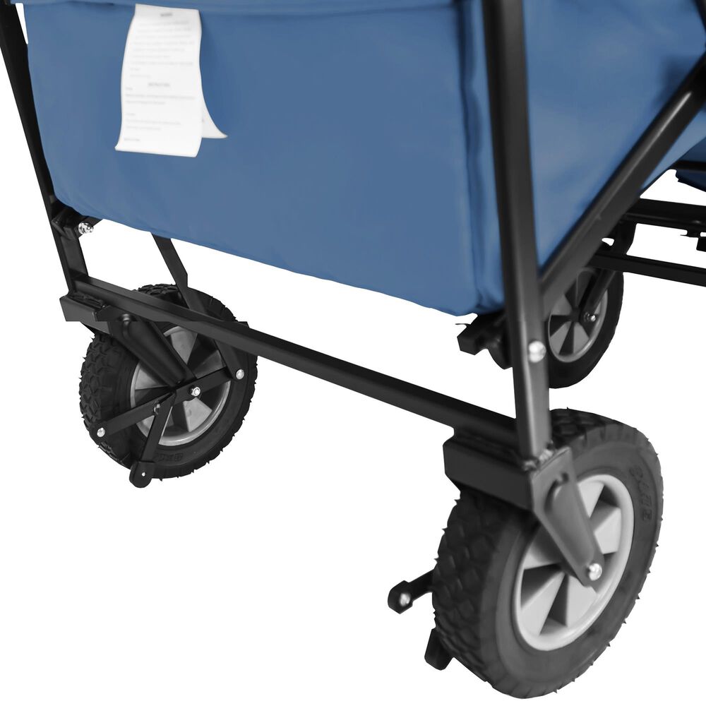 Wonderfold Utility Folding Wagon with Stand in Blue, , large