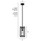 Hunter Doherty 1-Light Mini Pendant in Natural Iron, , large