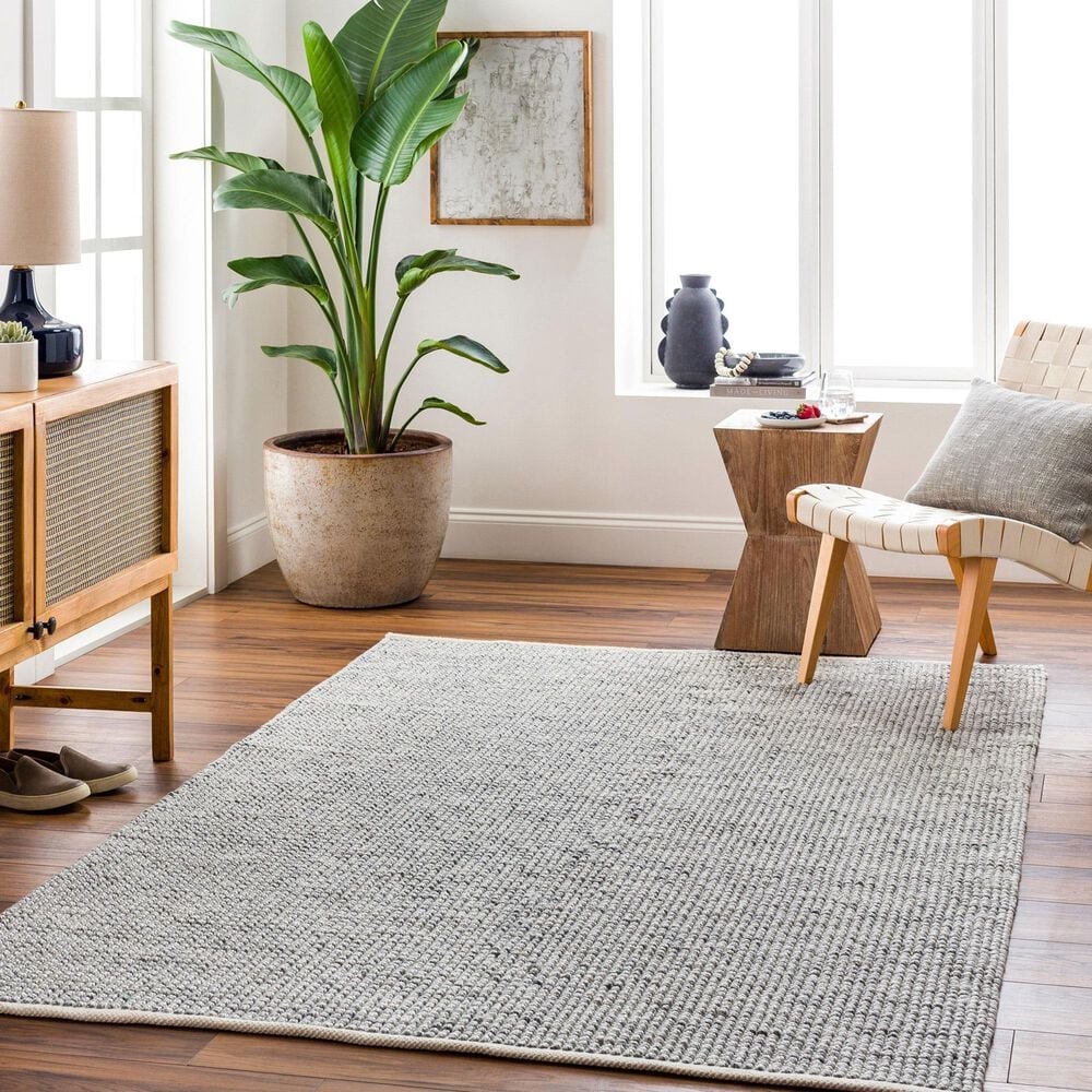 Surya Rebecca 8&#39; x 10&#39; Off-White, Light Slate, Taupe Area Rug, , large