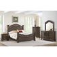 Mayberry Hill Brunswick 4-Piece King Panel Bedroom Set in Mahogany, , large