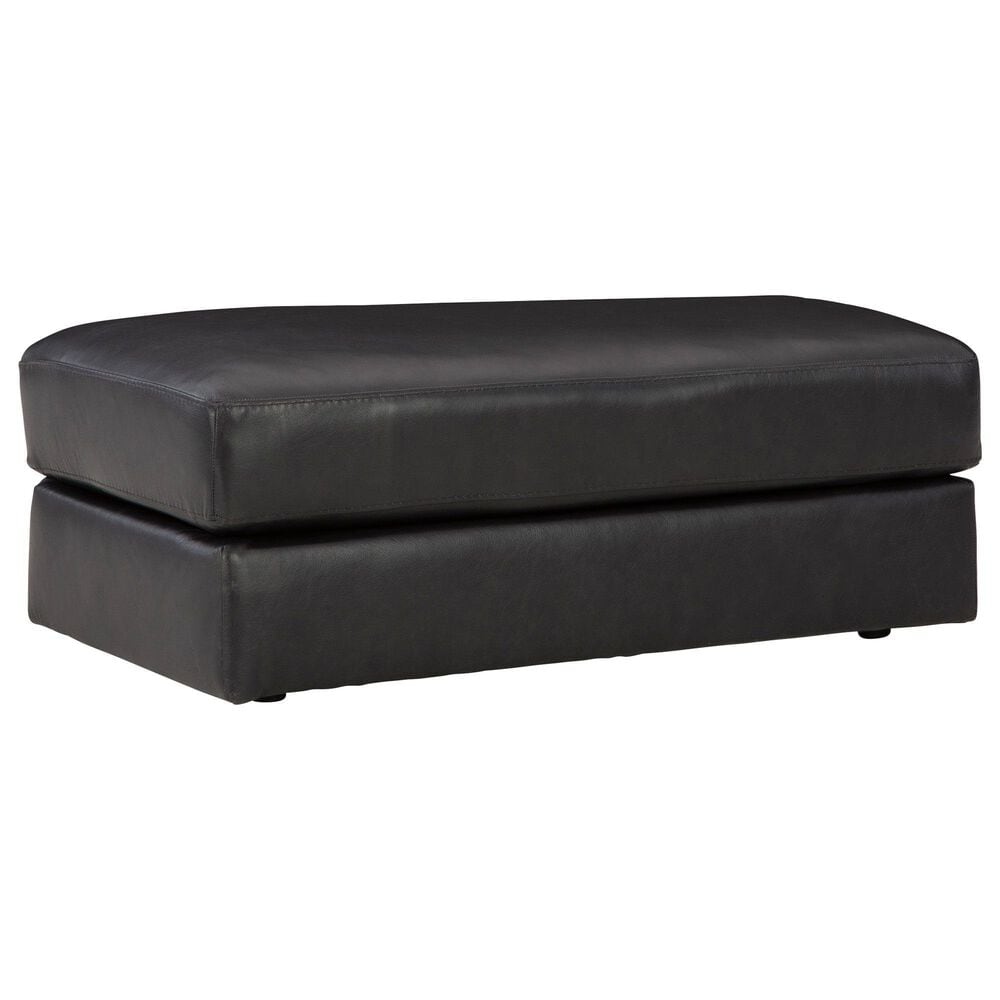 Ashley Amiata Stationary Chair and a Half with Ottoman Set in Onyx, , large