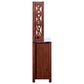 Furniture of America Plummer Kitchen Cabinet in Vintage Walnut, , large